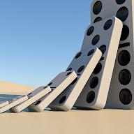 Domino effect simulation Dude's YouTube profile picture